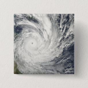 Tropical Cyclone Yasi over Australia 2 Inch Square Button