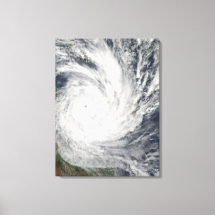 Tropical Cyclone Yasi over Australia Canvas Print