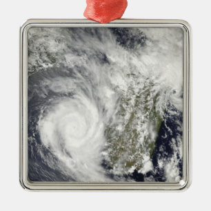 Tropical Cyclones Eric and Fanele 2 Metal Ornament