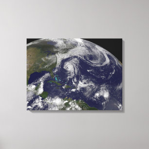 Tropical Cyclones Katia, Lee, Maria And Nate. Canvas Print