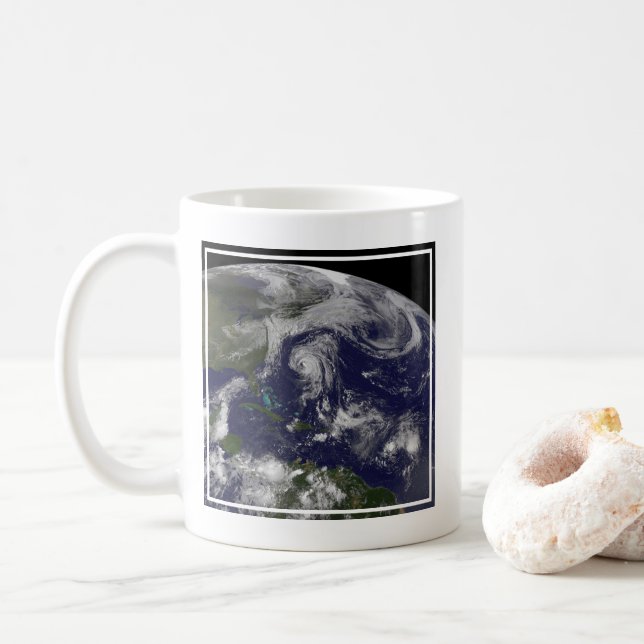 Tropical Cyclones Katia, Lee, Maria And Nate. Coffee Mug (With Donut)