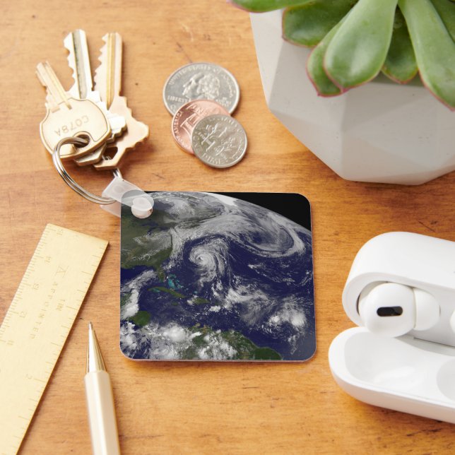 Tropical Cyclones Katia, Lee, Maria And Nate. Keychain (Desk)