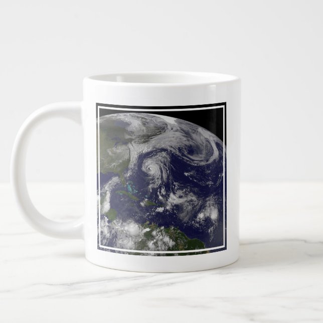 Tropical Cyclones Katia, Lee, Maria And Nate. Large Coffee Mug (Left)