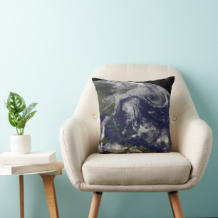 Tropical Cyclones Katia, Lee, Maria And Nate. Throw Pillow