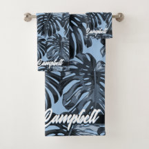 Tropical Dark Blue Monstera Feuilles Nom