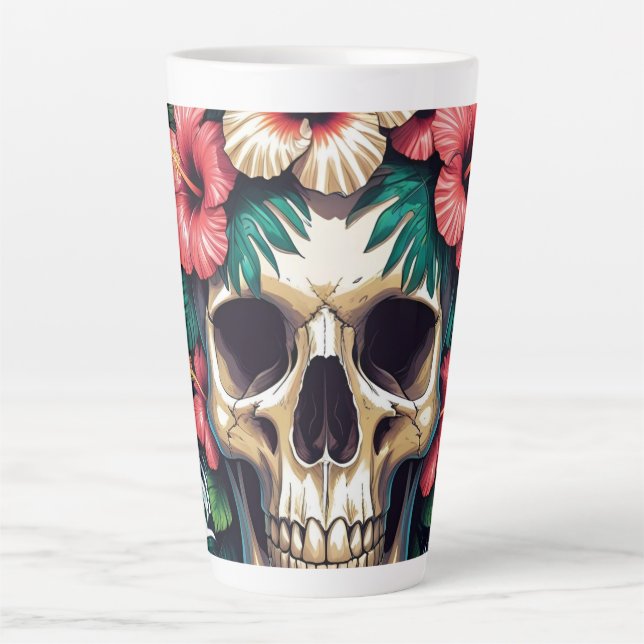 Tropical Decay: Bloom & Bone Latte Mug (Front)