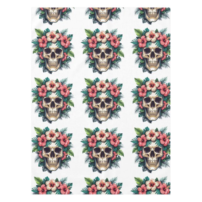 Tropical Decay: Bloom & Bone Tablecloth (Front)
