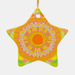 Tropical Del Sol - Arizona sun Ceramic Ornament