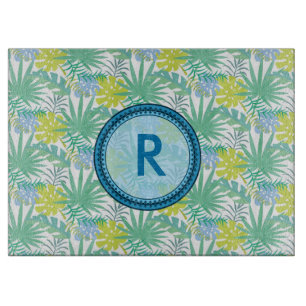 Tropical Design Monogram Cutting Board