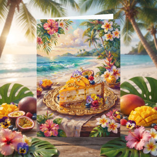 Tropical Dessert Happy Birthday Nana Card