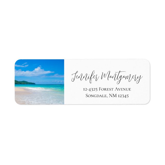 Tropical Destination Scenic Beach Photo (Front)