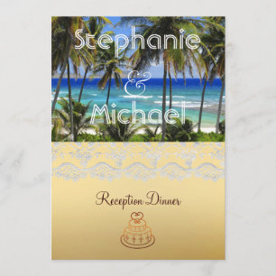 Tropical Destination Wedding Dinner Menu
