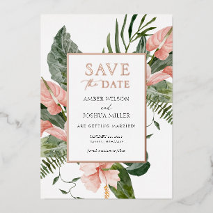 Tropical Destination Wedding Save the Date