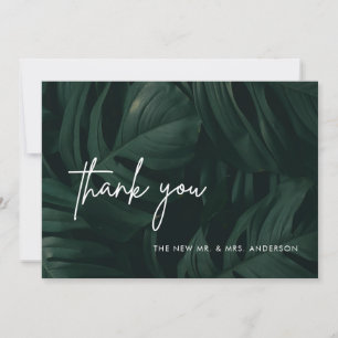 Tropical Destination Wedding Thank You Cards