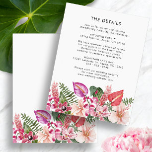Tropical Details Enclosure Card