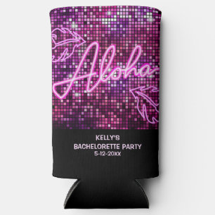 Tropical Disco Bachelorette Party Neon Seltzer Can Cooler
