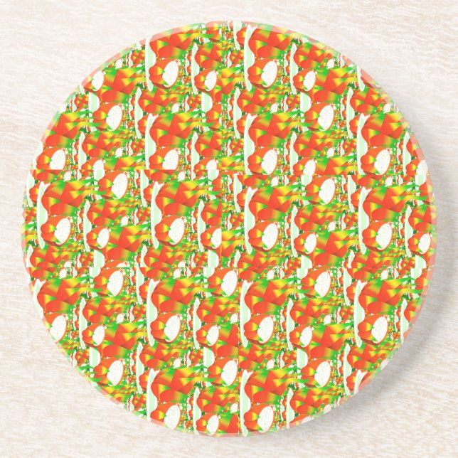 tropical dragon fruit coaster (Front)