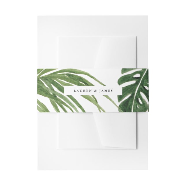 Tropical Dream Invitation Belly Band (Front Example)