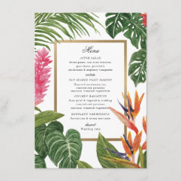 Tropical Dream Menu