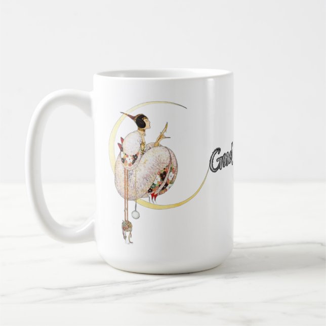 Tropical dreamlike conceptual collage coffee mug (Left)