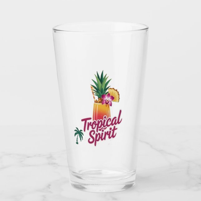 Tropical Dreams Glass (Front)