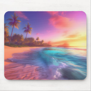 Tropical Dreamscape Mouse Pad