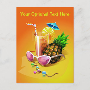 Tropical Drink custom postcard