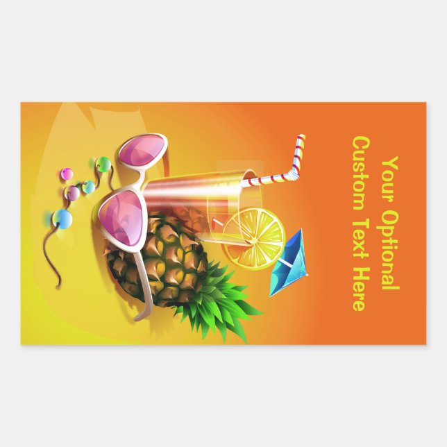 Tropical Drink custom stickers (Front)