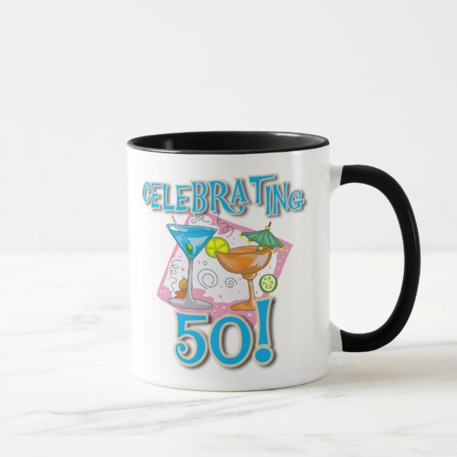 Tropical Drinks Celebrating 50 Mug (Right)