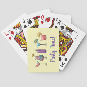 Tropical Drinks Party Time Playing Cards