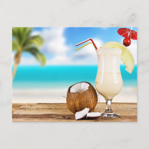 Tropical Drinks Postcard