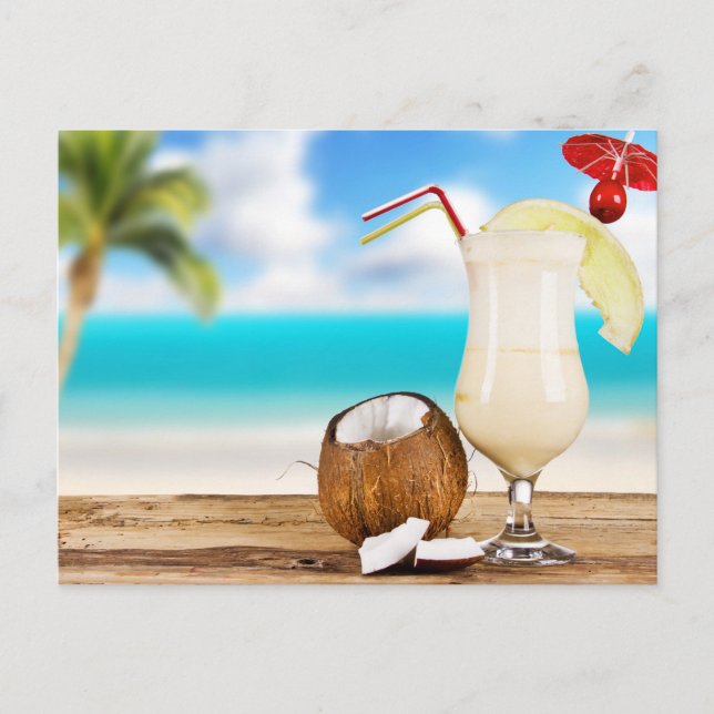 Tropical Drinks Postcard (Front)
