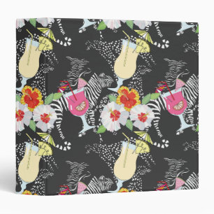Tropical Drinks With Animals Binder