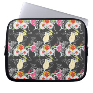Tropical Drinks With Animals Laptop Sleeve