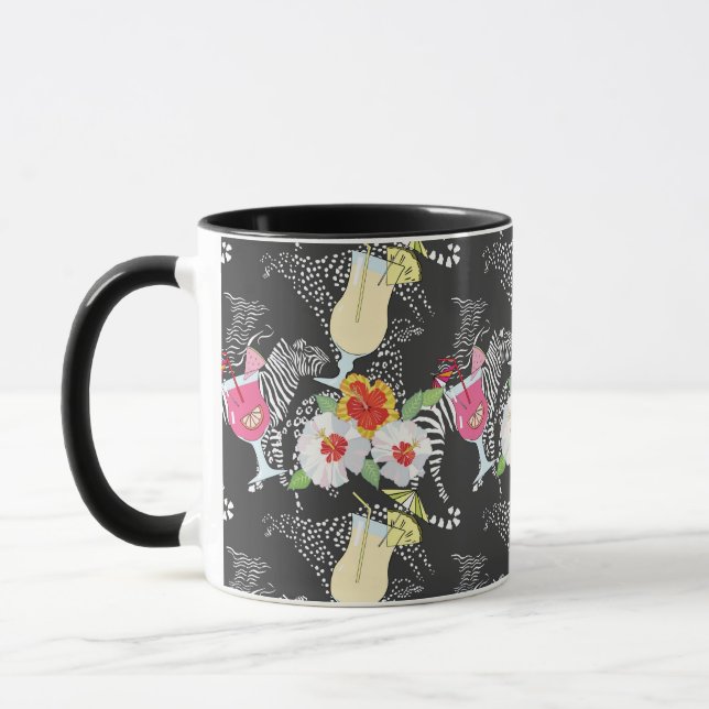 Tropical Drinks With Animals Mug (Left)