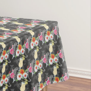 Tropical Drinks With Animals Tablecloth