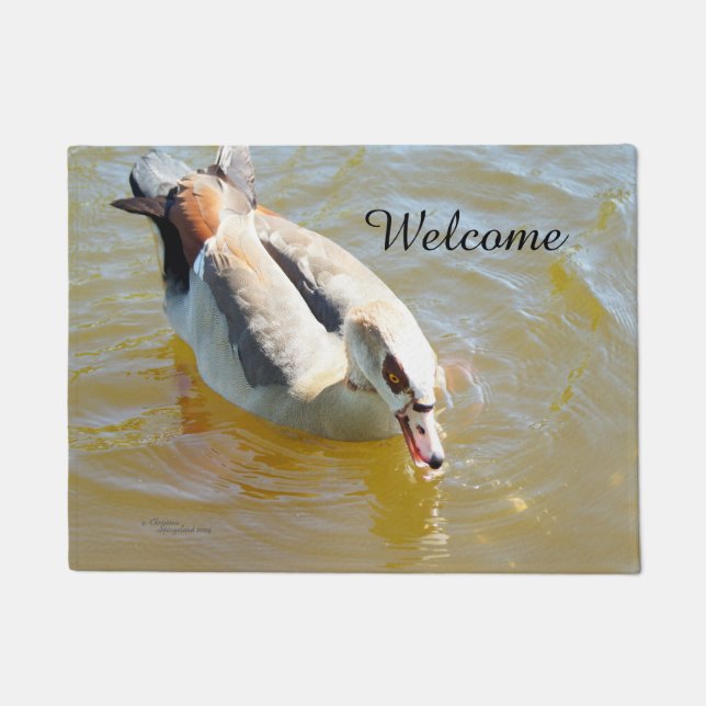 Tropical Duck Welcome Doormat (Front)