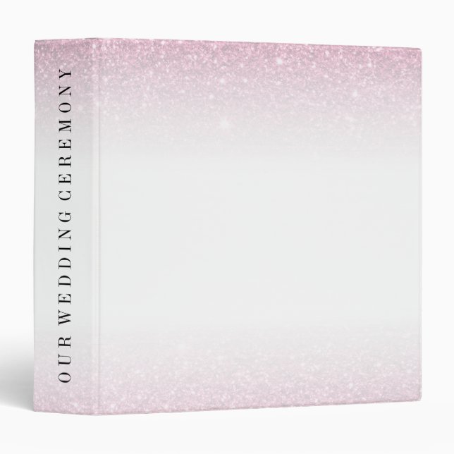 Tropical Dusk Glitter Personalize 3 Ring Binder (Front/Spine)
