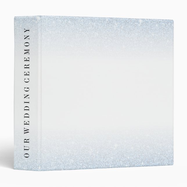 Tropical Dusk Glitter Personalize 3 Ring Binder (Front/Spine)
