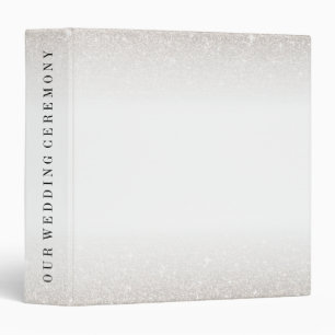 Tropical Dusk Glitter Personalize 3 Ring Binder