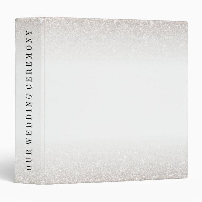 Tropical Dusk Glitter Personalize 3 Ring Binder (Front/Spine)