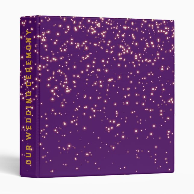 Tropical Dusk Glitter Personalize Binder (Front/Spine)