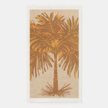 Tropical Earth Tones Island Palm Thanksgiving
