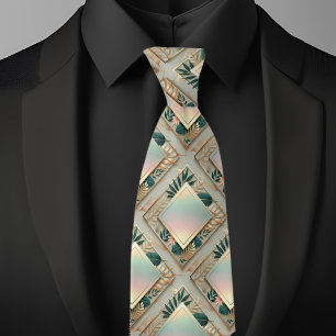 Tropical Elegance Minimalist Necktie