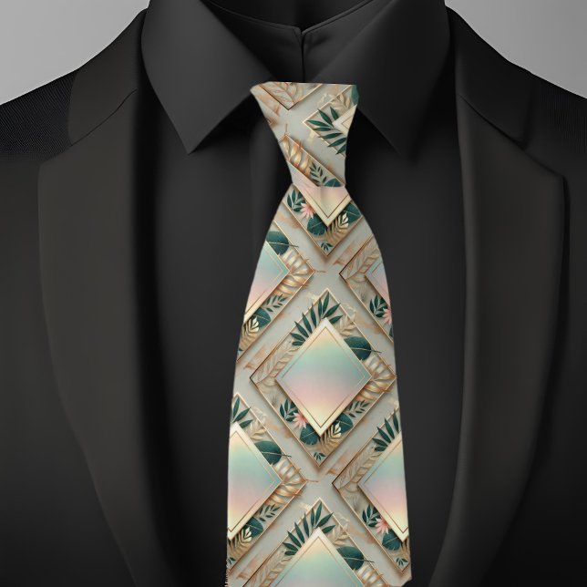 Tropical Elegance Minimalist Necktie (Creator Uploaded)