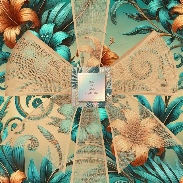 Tropical Elegance Minimalistic  Square Sticker (Creator Uploaded)
