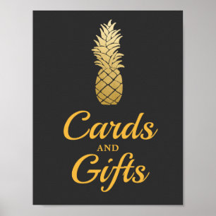Tropical Elegance Pineapple Cards And Gifts Sign
