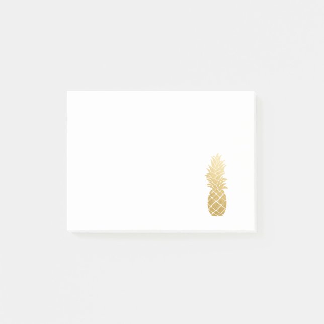 Tropical Elegance | Pineapple Post-it Notes (Front)