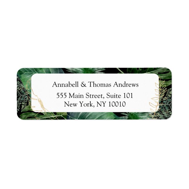 Tropical Elegant Plant Trending Wedding  (Front)