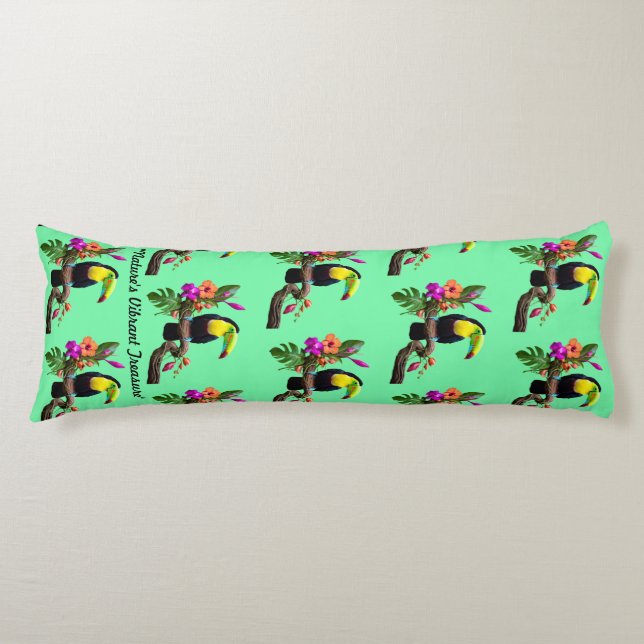"Tropical Escape" Body Pillow (Front)